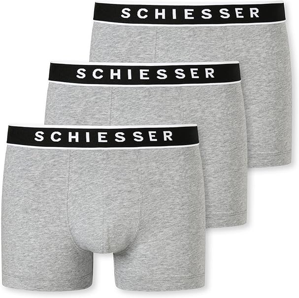 Schiesser Men's 3 Pack Boxer Shorts Organic Cotton – 95/5 Organic
m